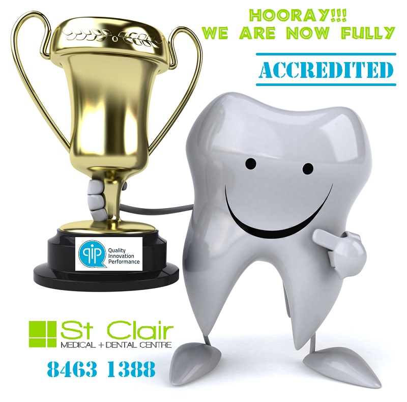 We are QIP Accredited! QIP accredited St Clair Medical & Dental