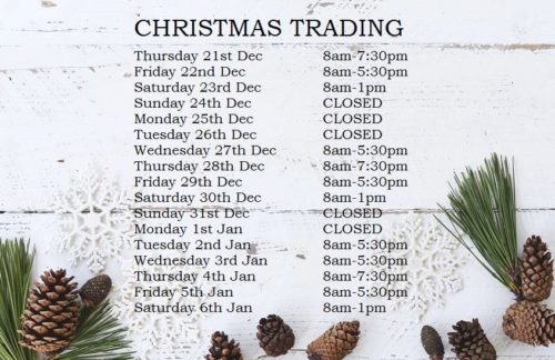 Christmas Trading Hours